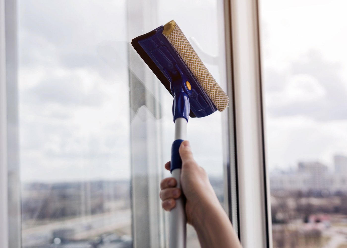 Window cleaning services.